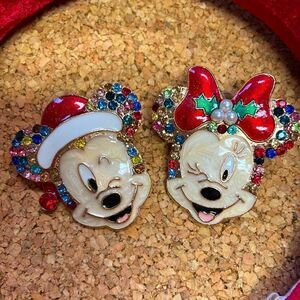 Mickey Minnie inspired Christmas earrings​
